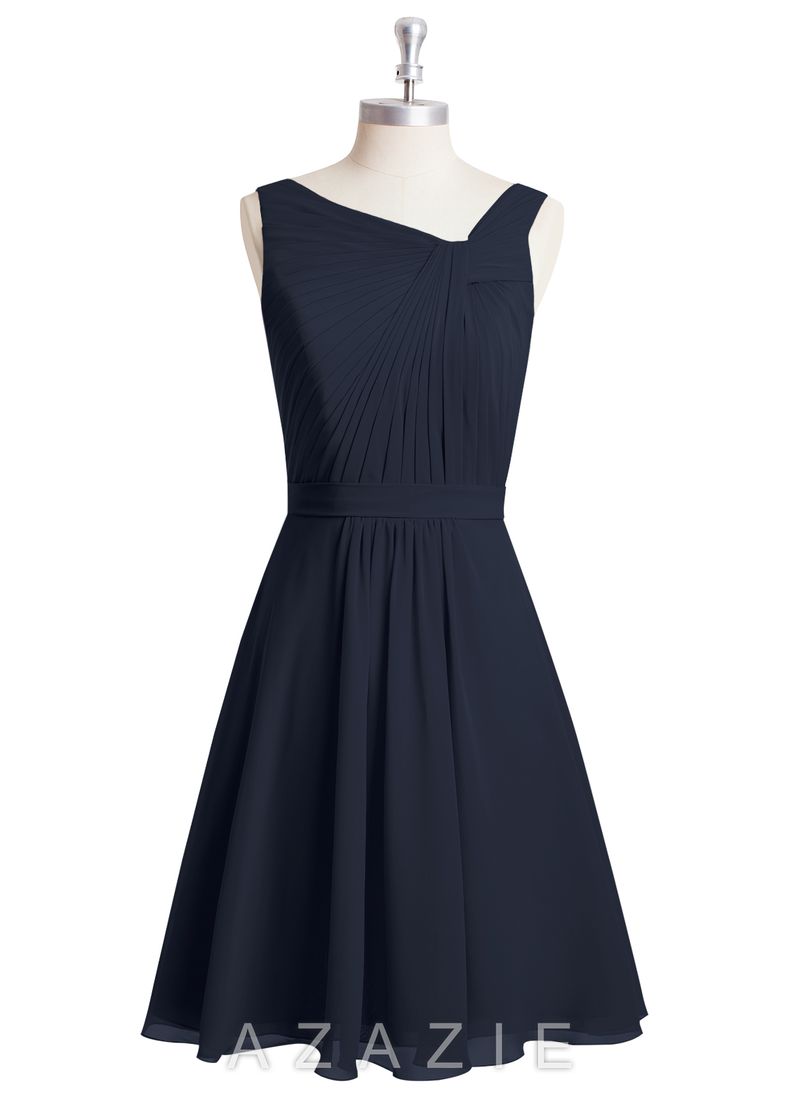 AZAZIE HERMOSA Plum bridesmaid dresses, Knee length